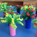 Майстер-клас «Ваза з квітами для мами» (ручна праця в ДНЗ)   На 8 березня мамам можна подарувати такі вазочки з квітами